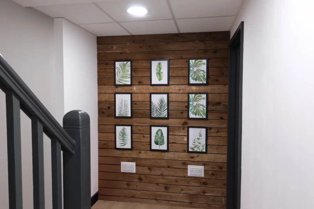 The clinic stairwell