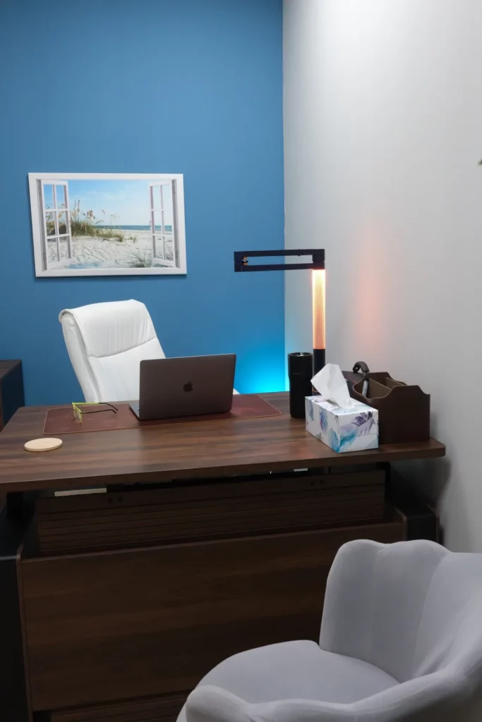 A consulting room at the clinic in Edgbaston